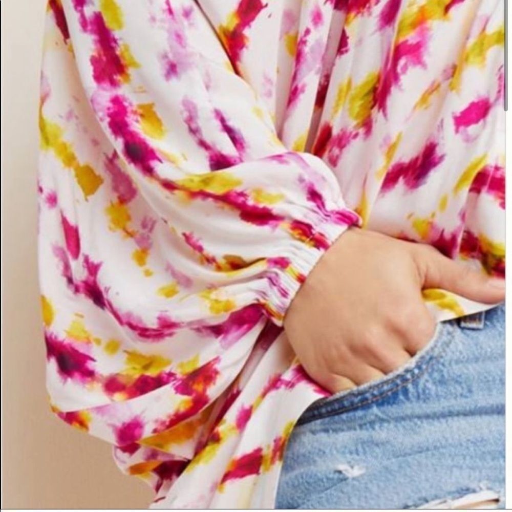 NWT Anthropologie Dip-Dyed Cocoon Kimono - Picture 5 of 6
